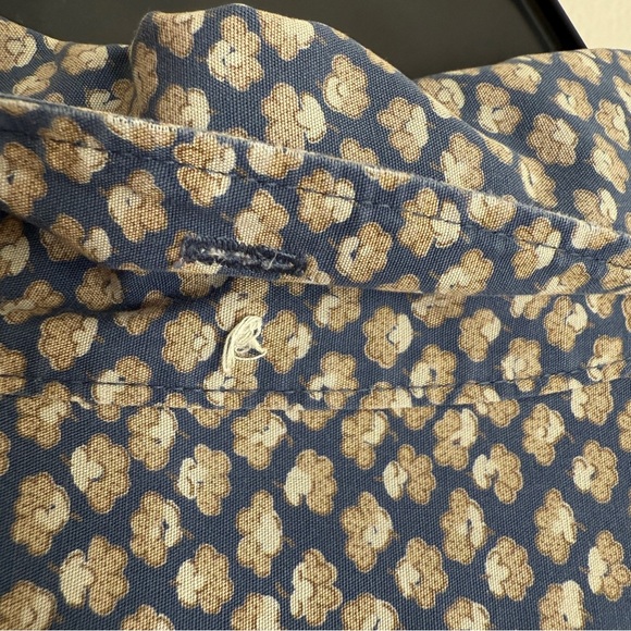 Vintage Banana Republic men’s micro floral print shirt size XL - Picture 9 of 9